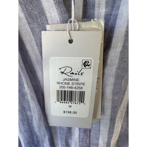 Rails Light Blue Jasmine Dress Rhône Stripe Dress NWT - Picture 13 of 14